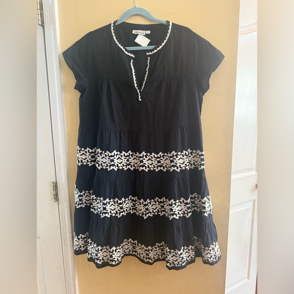 Roller Rabbit Embroidered Pamela Dress, Medium